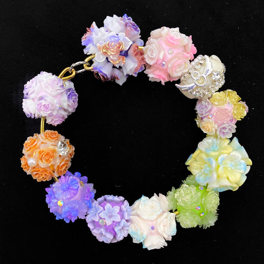 Ball-flower Beads Mix For Keychain/ jewelry making -BD