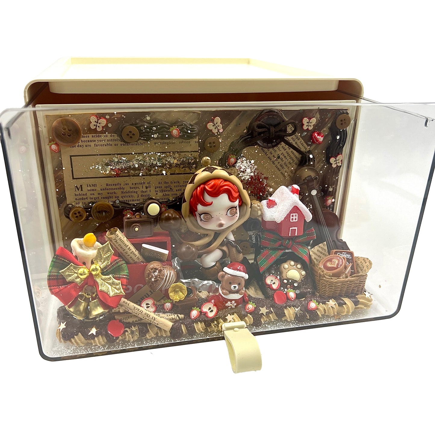 Doll Storage Drawer - Skullpanda Tell Me What You Want Series - Cream Glue