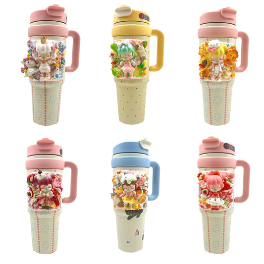 Handmade Doll Cup  - Nanci Tea Time - Cream Glue