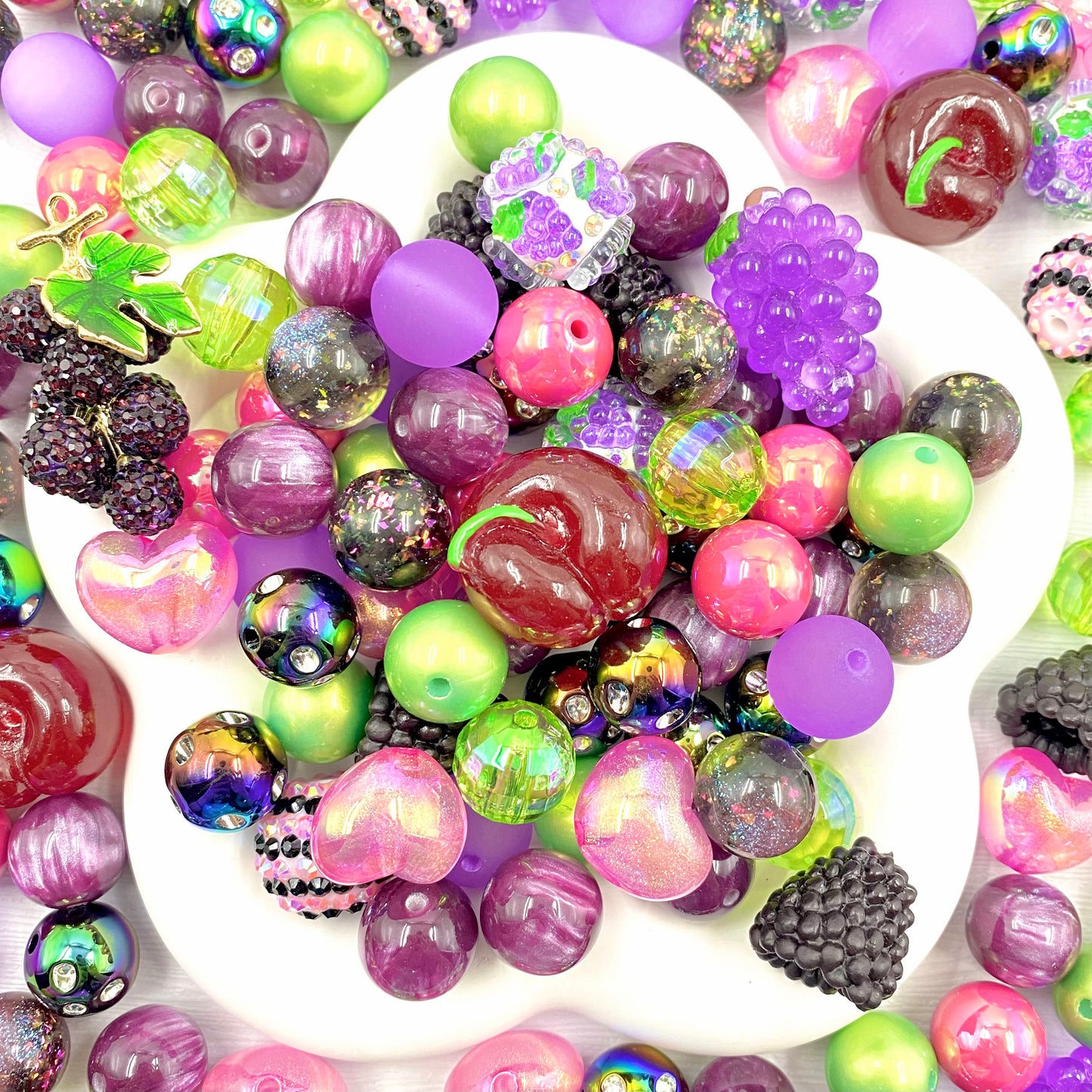 Berry Crush  Beads Mix for keychain(Miki)-BD