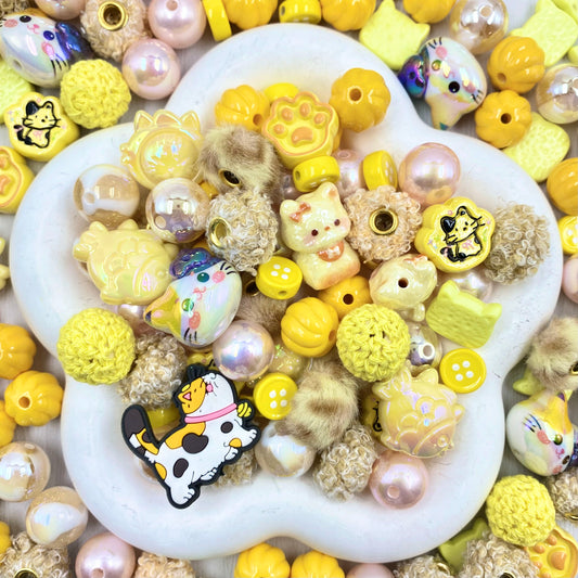 Calico -a-go -go Beads Mix For Keychian Making(Miki)-BD