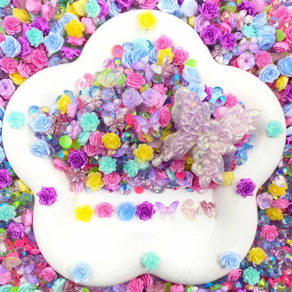 Garden Confetti  - Nail Charm Mix glow(miki)- NailC