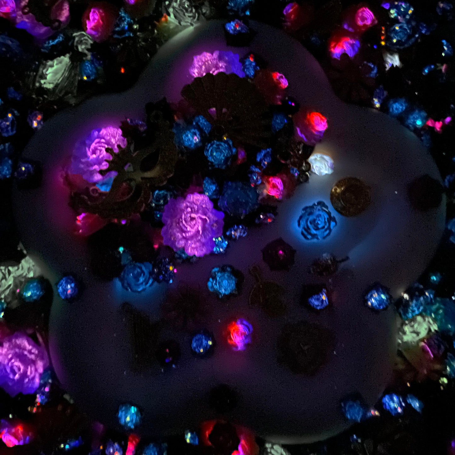 Masquerade Ball - Nail Charm+Metal Mix-glow(Miki) - NailC