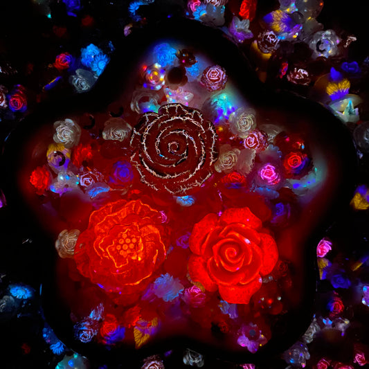 Vintage Rosette Nail Charm + Rose Mix-glow-FC1