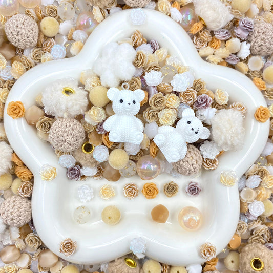 Teddy Snuggles - Nail & Beads Mix-glow(miki)- NailC