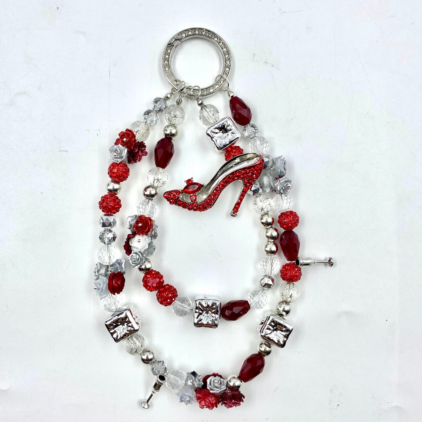 Lady in Red  - Nail & Beads Mix-glow(miki)- NailC