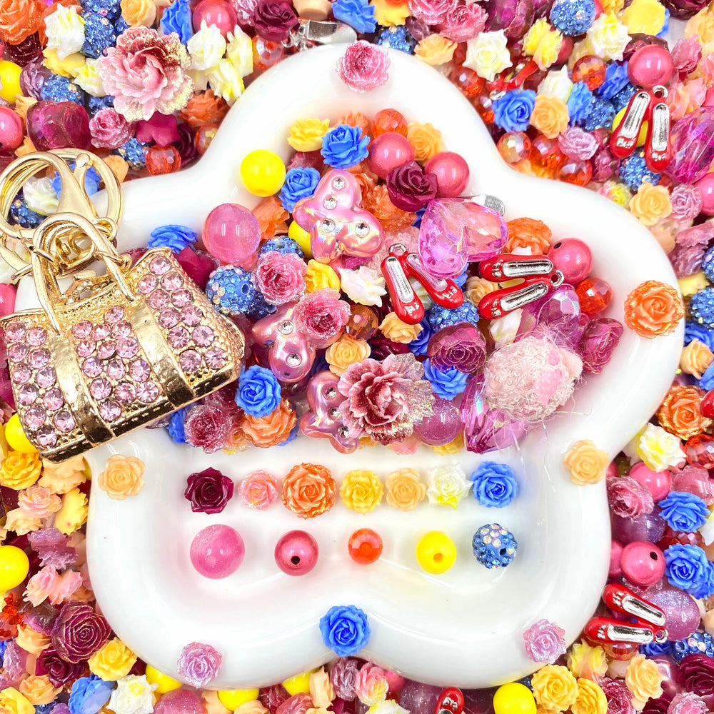 Rainbow  Dazzle-Nail & Beads Mix-glow(miki)- NailC