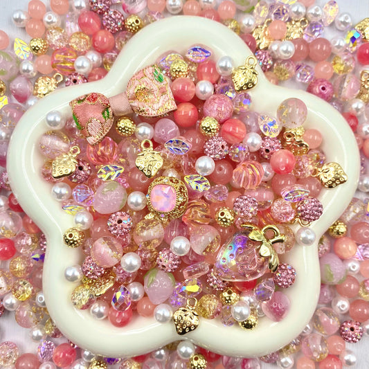 【Buy One Get One Equal Volumn For Free】Strawberry Delight Beads Mix for Bracelet-BD