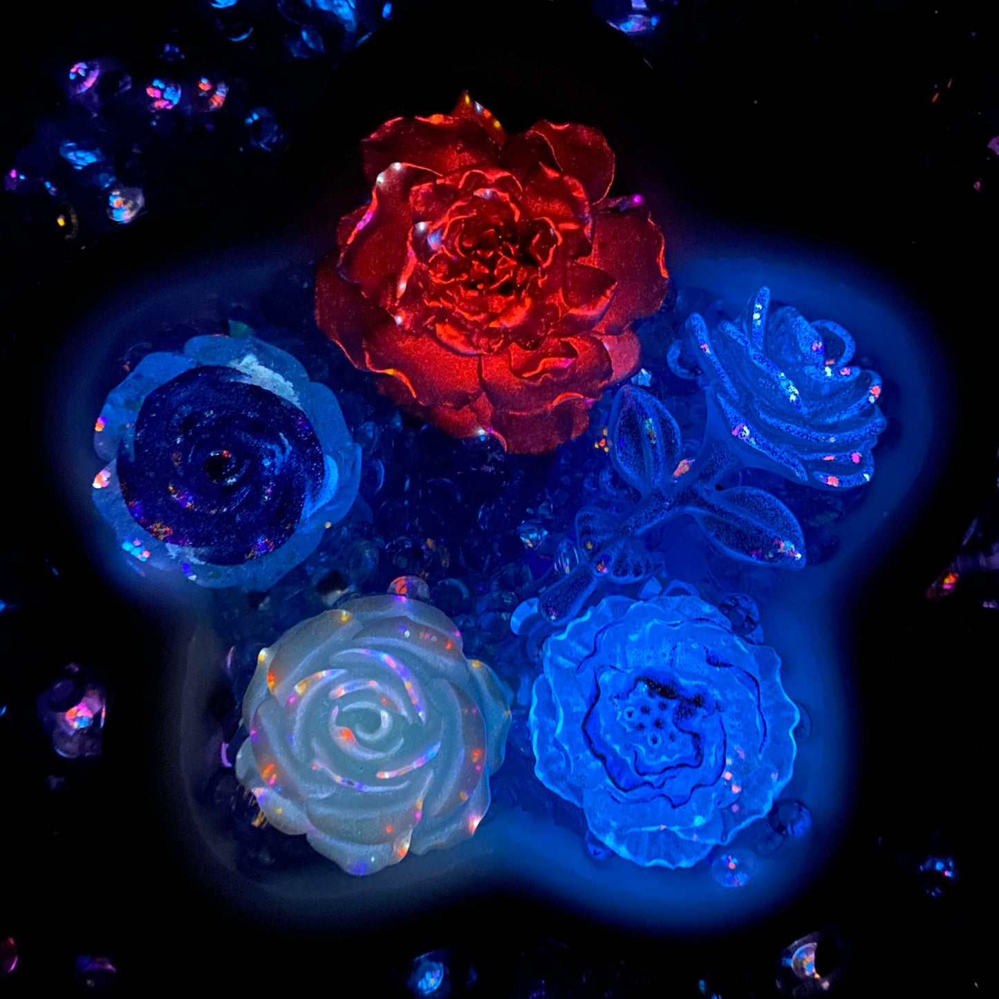 Frozen Sapphire Rose Mix - glow(Miki)-FC1