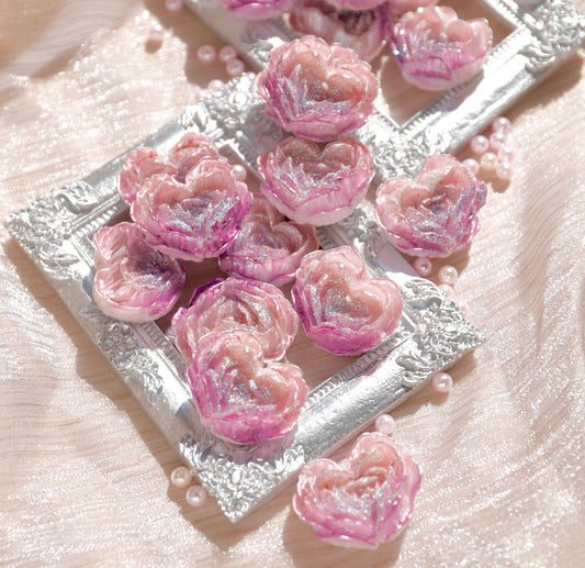【Rose Night Special】Pearly Heart Shape Rose(glow)- Kosbling Rose - Total 6 Styles