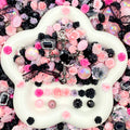 【Buy One Get One Equal Volume For Free】Black & Pink- Nail & Beads Mix-glow(miki)- NailC