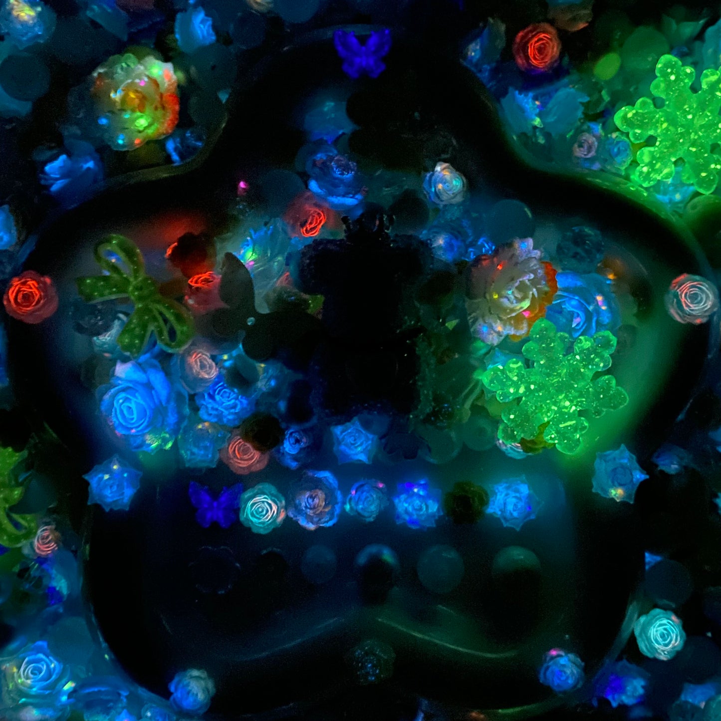 【Buy One Get One Equal Volume For Free】Baby Blue Nail & Beads Mix-glow(miki)- NailC