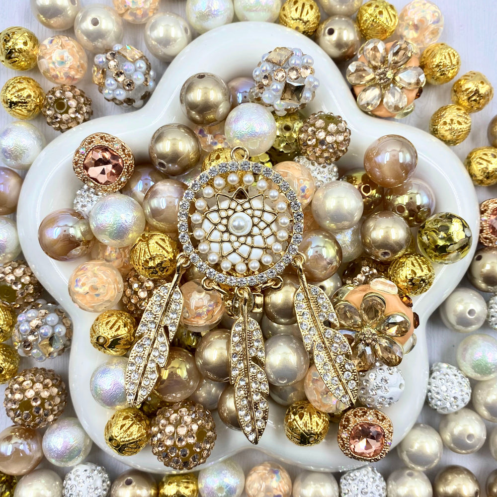 【Buy One Get One Equal Volumn For Free】Champagne Bubble Beads Mix For Keychains(Miki)-BD