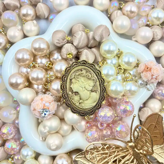 16mm Car Hanger/Ornament Making Beads Mix – 16mm Beads with Hooks, Acrylic/Resin/Glass Beads