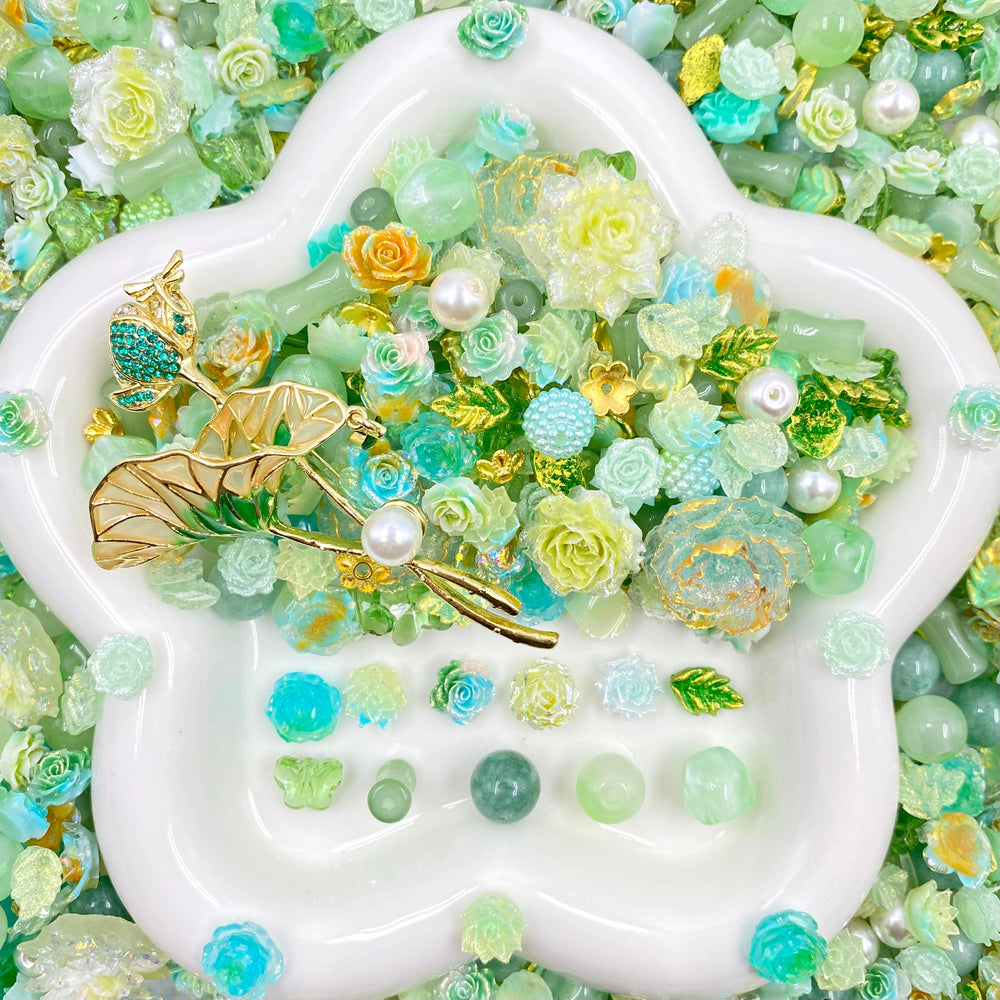 Jade Lotus - Nail & Beads Mix-glow(miki)- NailC