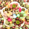16mm Car Hanger/Ornament Making Beads Mix – 16mm Beads with Hooks, Acrylic/Resin/Glass Beads