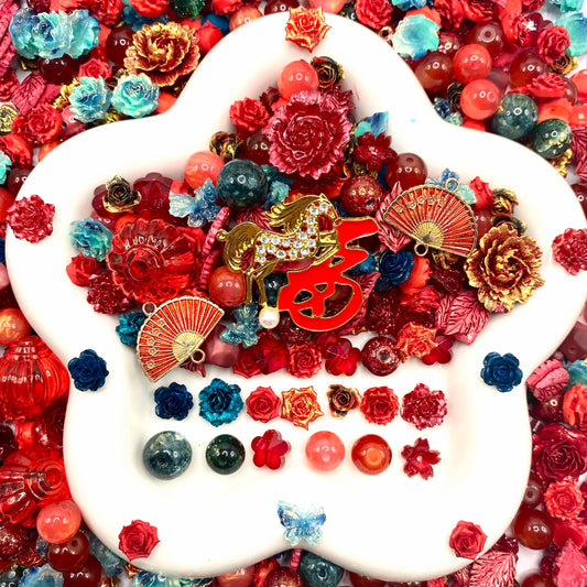 Crimson Tide Nail & Beads Mix-glow(miki)- NailC