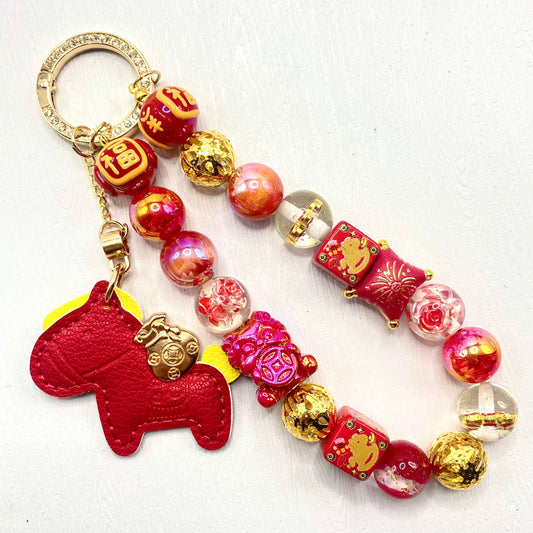 【Buy One Get One Equal Volumn For Free】Riding into Good Fortune Beads Mix For Keychains(Miki)-BD