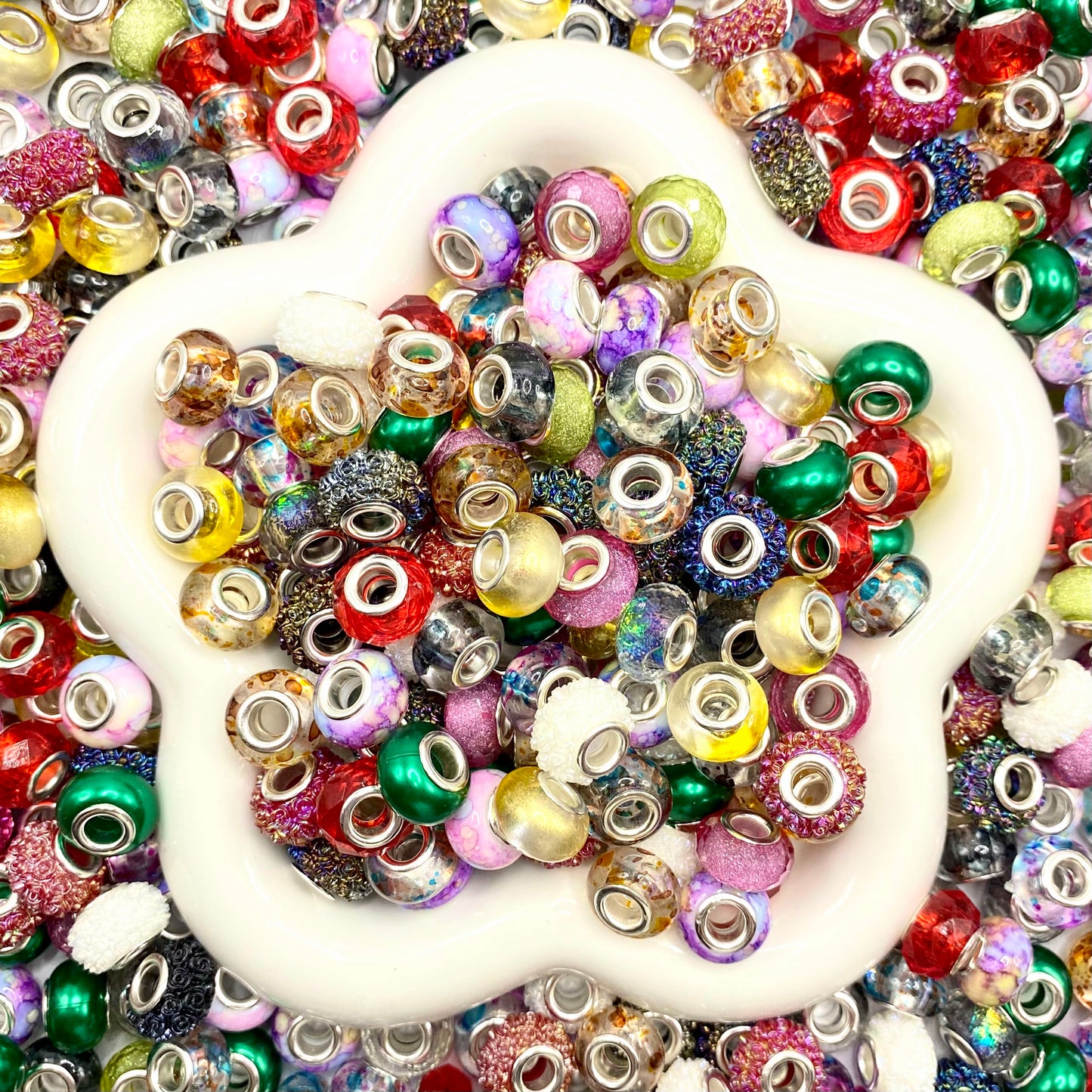 16mm Keychain/Pen Making DIY Beads Mix – 16/20mm Silicone, Resin & Acrylic Beads