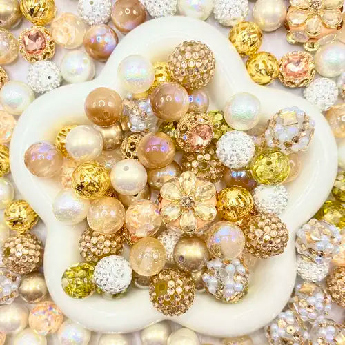 16mm Keychain/Pen Making DIY Beads Mix – 16/20mm Silicone, Resin & Acrylic Beads