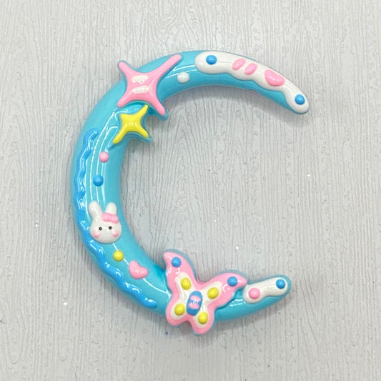 Blue Moon Bunny Beads Mix For Keychains(Miki)-BD