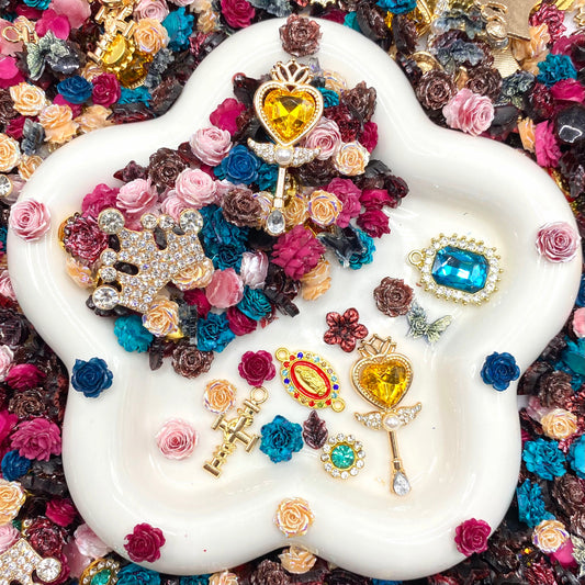 Romance Garden - Nail Charm+Metal Mix-glow(Miki) - NailC