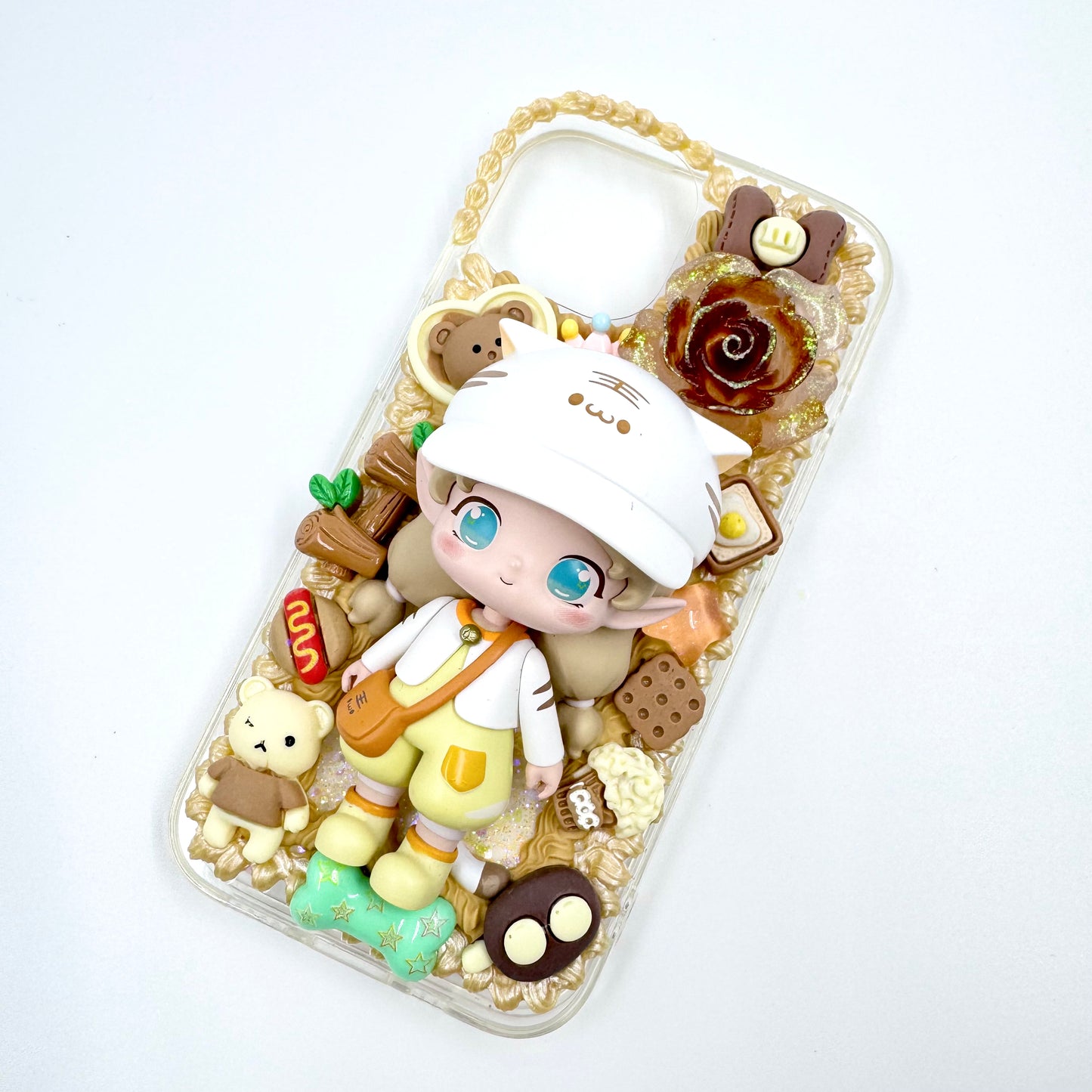 Kosbling handmade jova cream iphone 15 phonecase