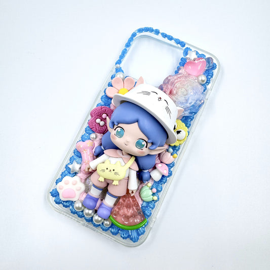 Kosbling Handmade jova cream iphone 15 promax phonecase