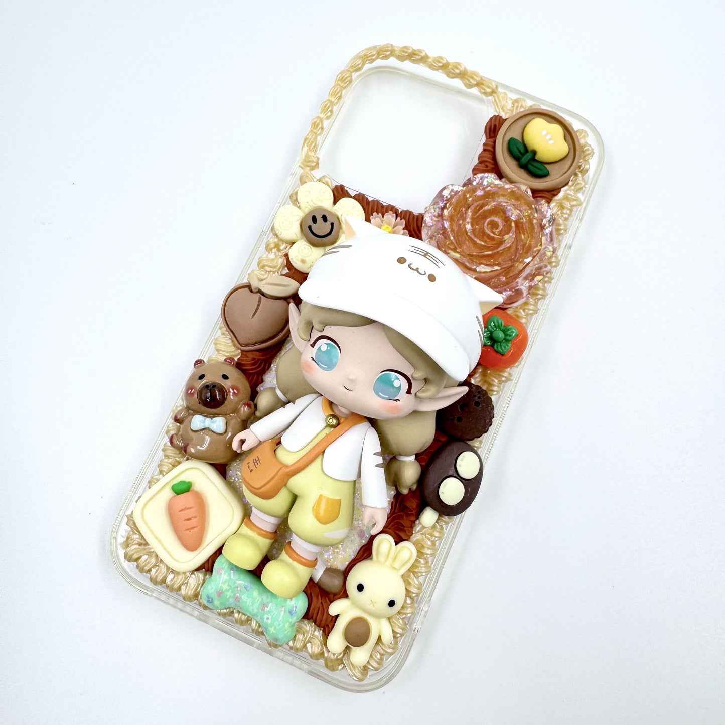 Kosbling Handmade jova cream iphone 15 promax phonecase