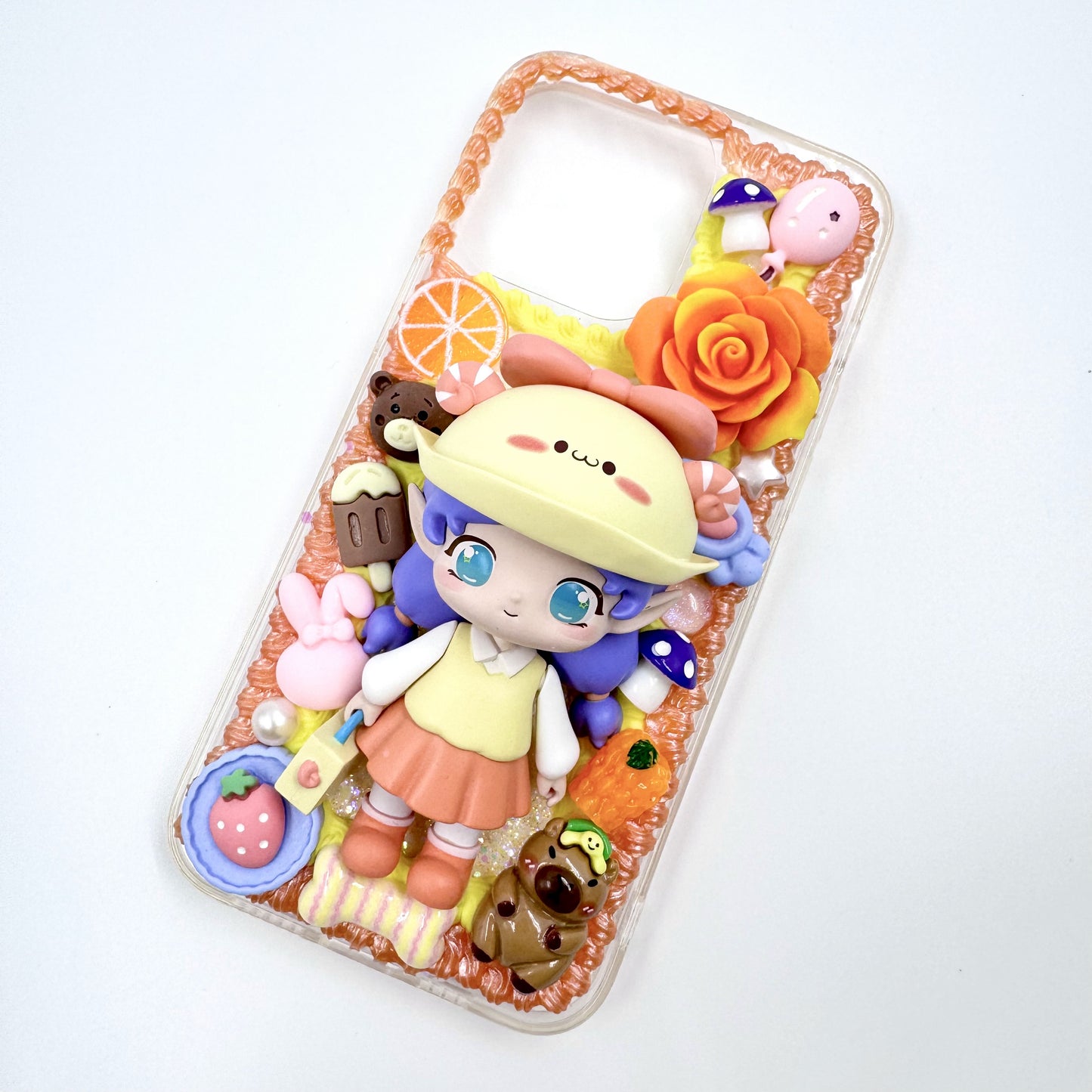 Kosbling Handmade jova cream iphone 15 promax phonecase