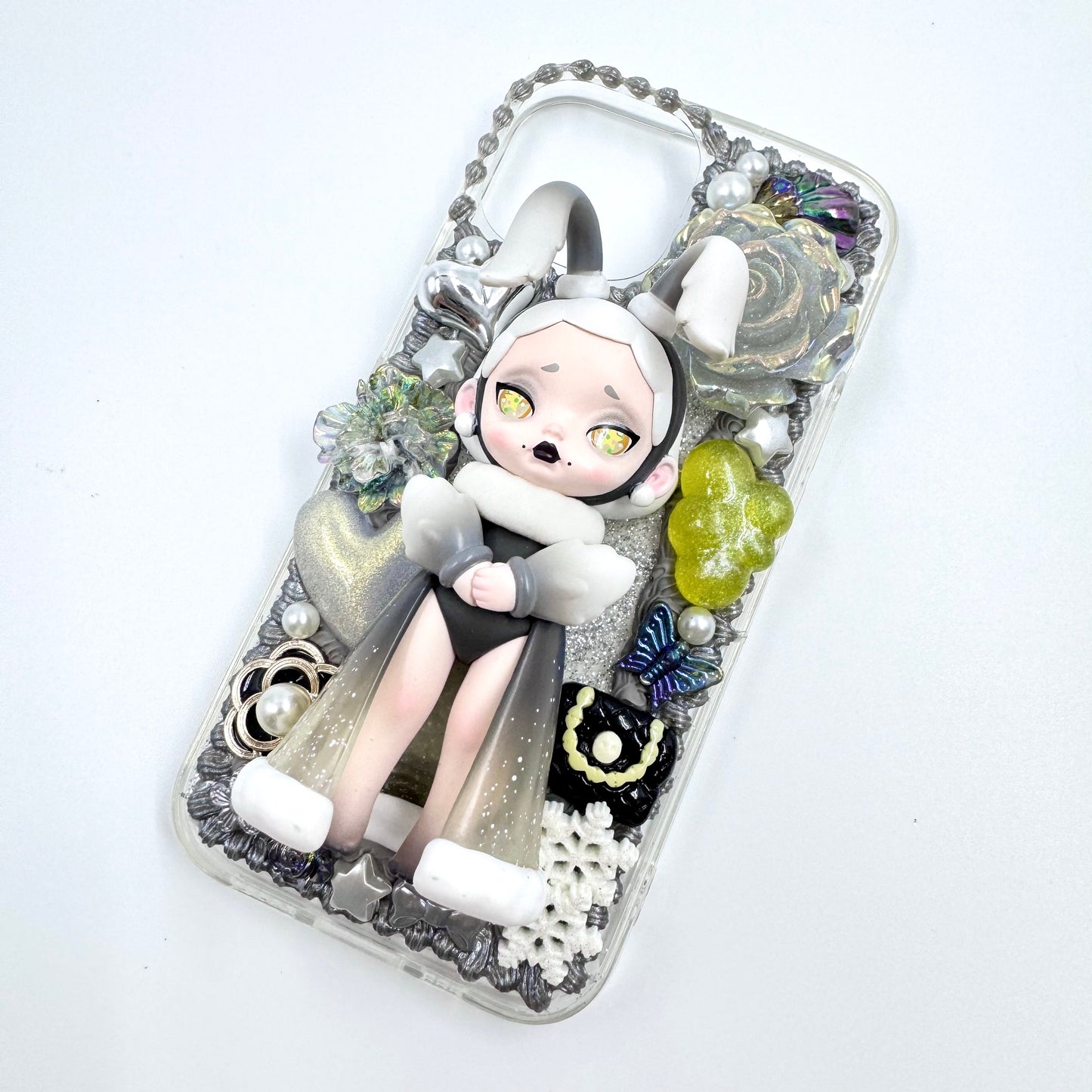 Kosbling handmade laura cream iphone 15 phonecase