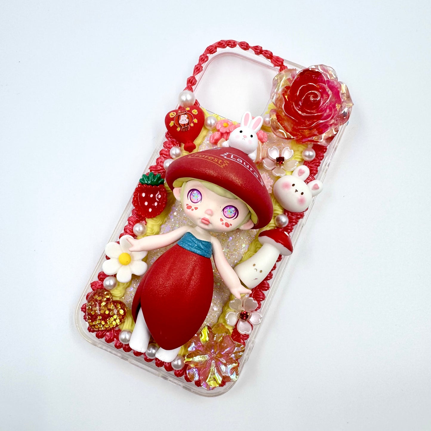 Kosbling handmade laura cream iphone 15 phonecase