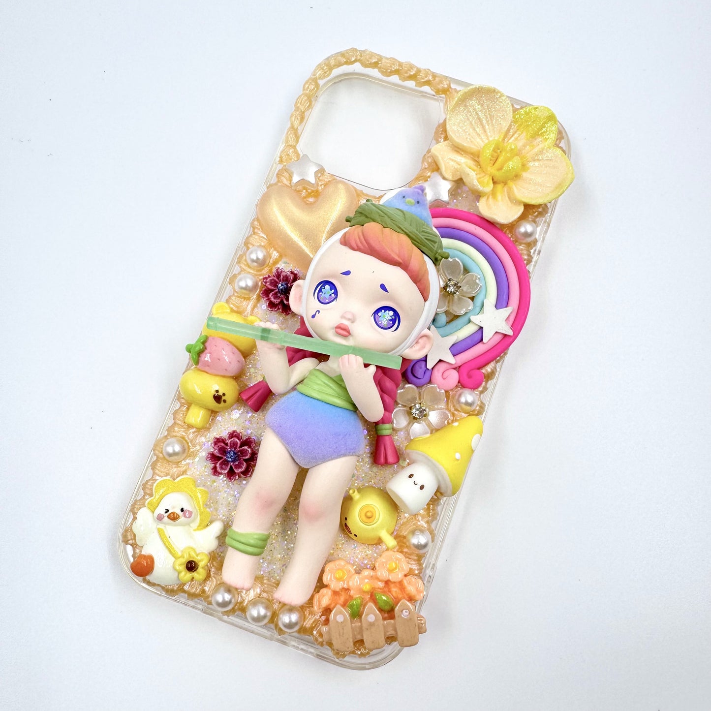 Kosbling handmade laura cream iphone 15 phonecase