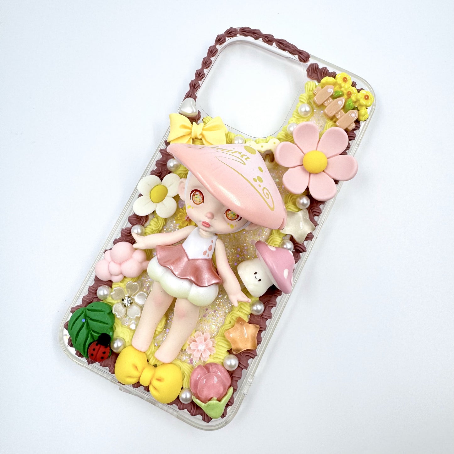 Kosbling  Handmade laura cream iphone 15 promax phonecase