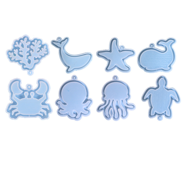 DIY marine animal silicone keychain resin mould