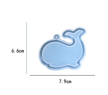 DIY marine animal silicone keychain resin mould