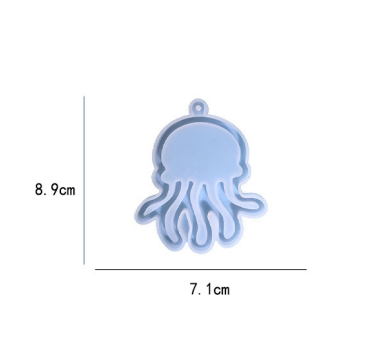 DIY marine animal silicone keychain resin mould