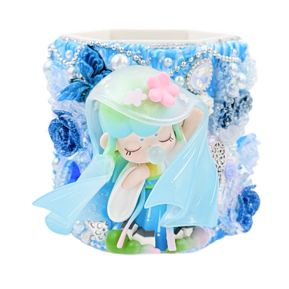 Handmade Makeup Brush Bucket with Cream Glue, Doll DIY -Kosbling Handmade Blind Bag