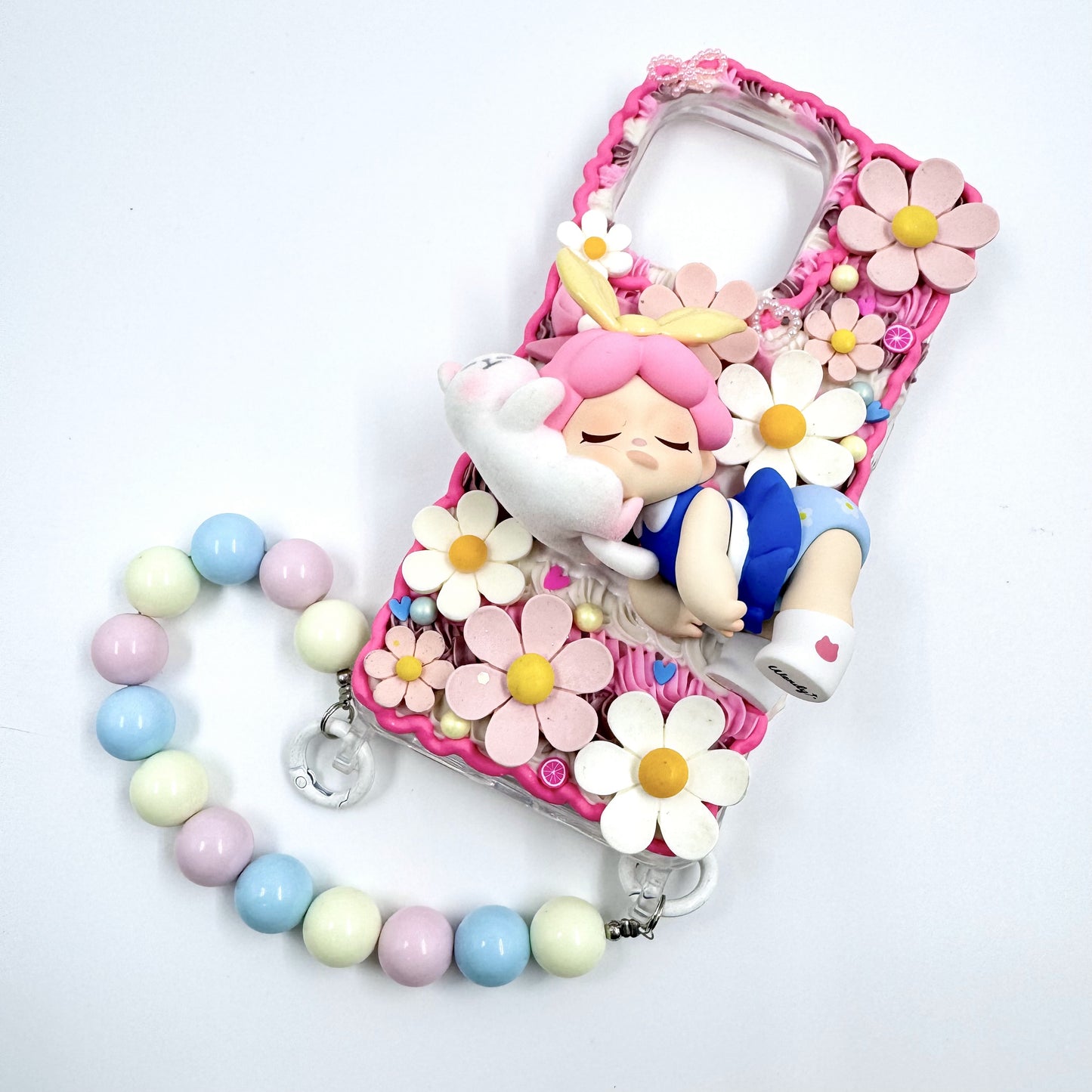 kosbling handmade wendy cream iphone 15 promax phonecase with phonechain