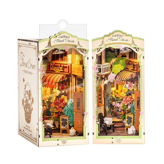 Floral Corner -  3D Wooden Puzzle Booknook