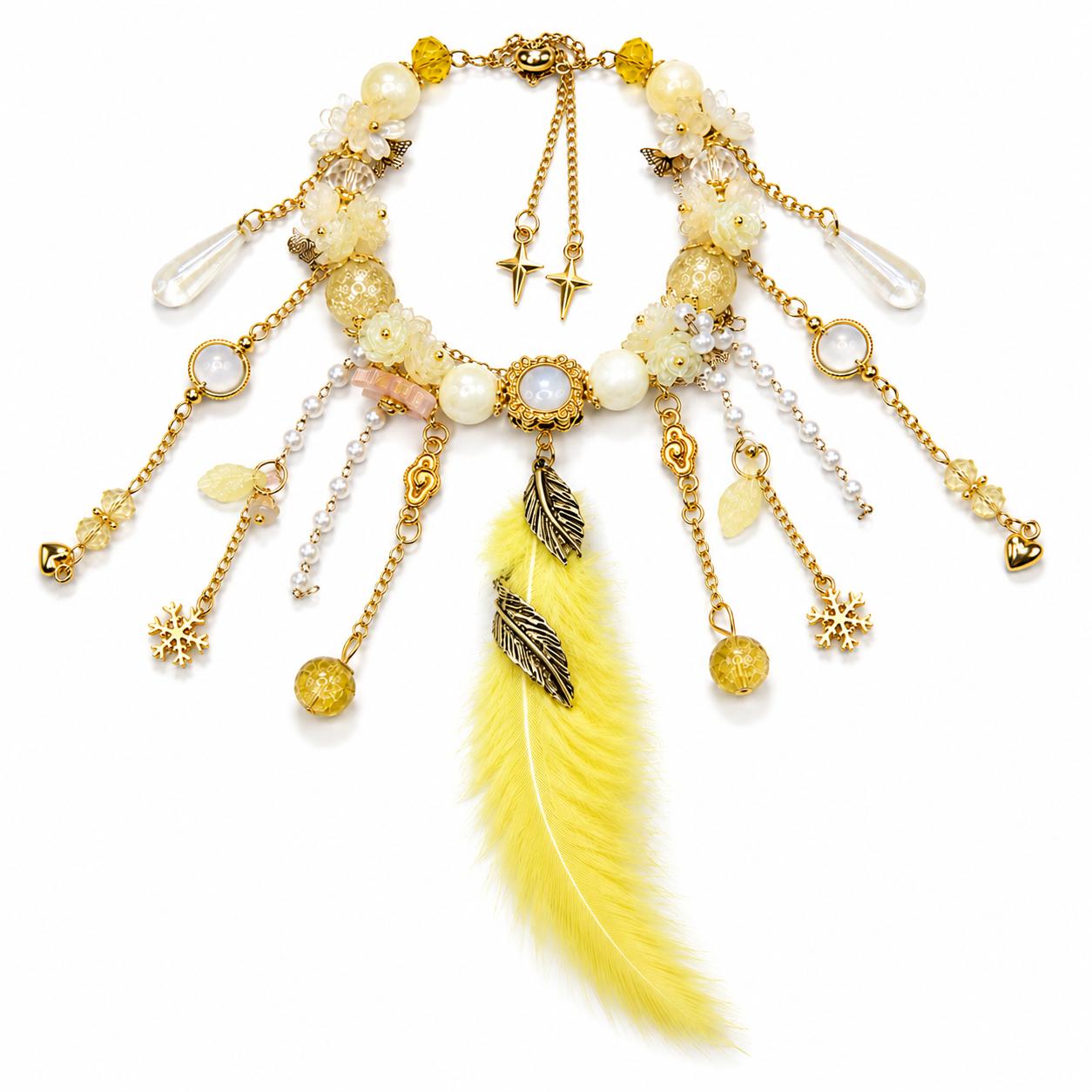 Handmade Floral Bracelets - Feather  KJ1